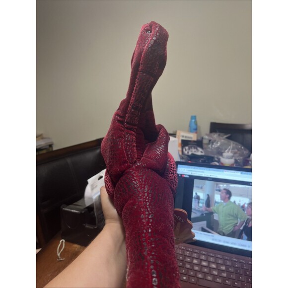 RARE Raptor Velociraptor Dinosaur Puppet Folkmanis Folktails Retired W/ All Tags - Picture 6 of 7
